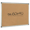 Lavagna In Sughero C/Cornice Alluminio 45X60 X1