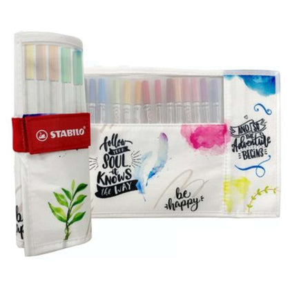 Rotolo 18 Penne Stabilo Pen 68 Brush X1