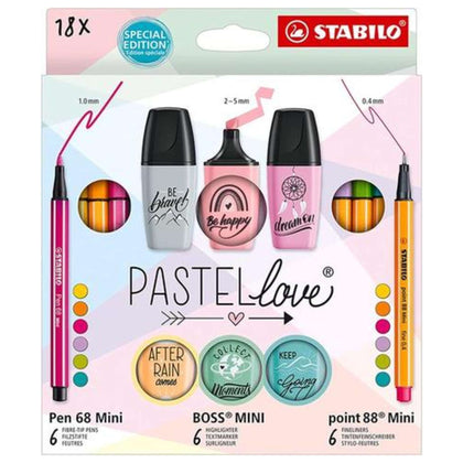 Set 18 Pz. Pastel Love Stabilo 77/5-8-5 X1