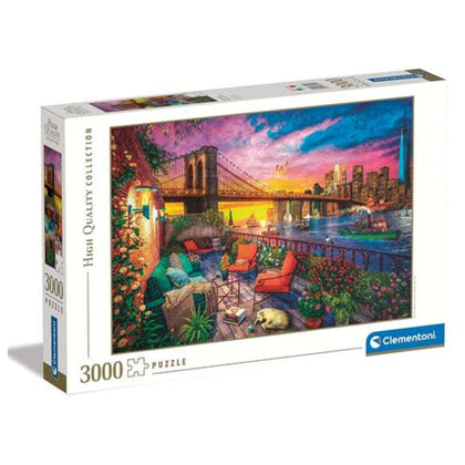 Puzzle 3000Pz Hqc Manhattan Balcony Sunset 33552 X1