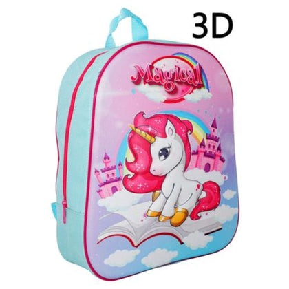 Zaino Asilo 3D 31Cm Unicorno X1