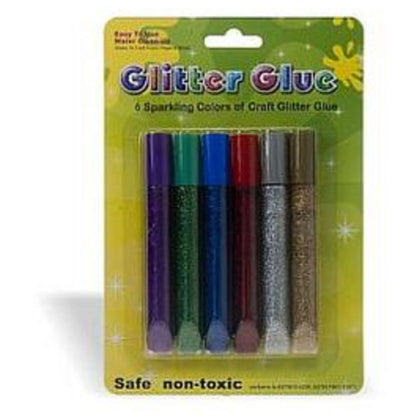 Bl.6 Glitter Glue 10Ml. Assortito Wiler X1