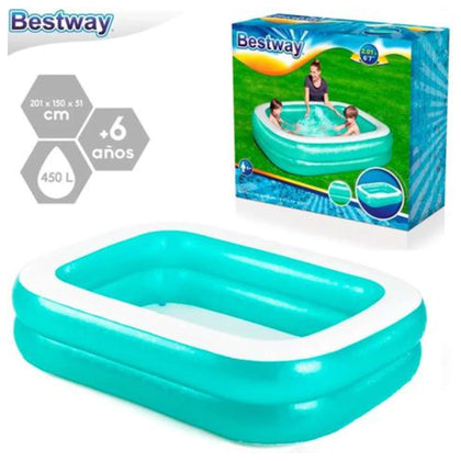 Piscina Da Gioco Per Bambini 2 Anelli 201X150X51Cm 540050 X1