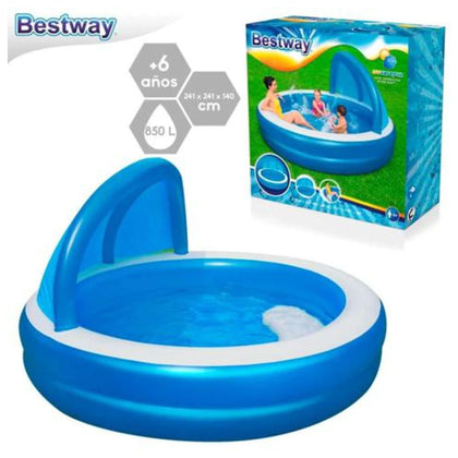Piscina Gonfiabile Con Tenda 241X241X140Cm 543370 X1