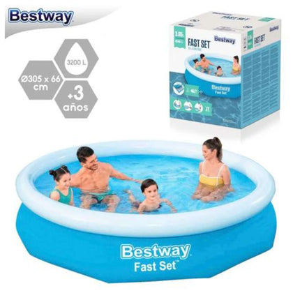 Piscina Tonda Con Anello Gonfiabile 305X66Cm 574560 X1