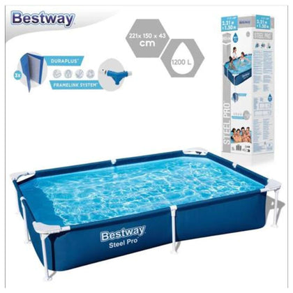 Piscina Steel Pro 220X150X43Cm 564010 X1