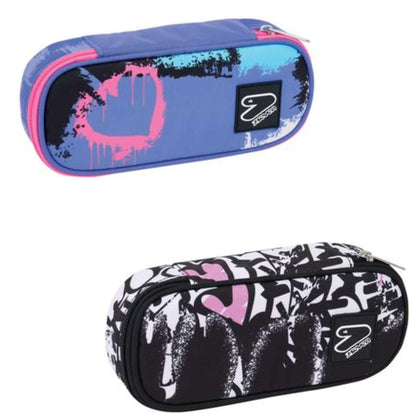 Astuccio Pencil Bag Round Plus Seven Flashing Color X1