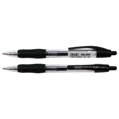Penna Inchiostro Gel 0.7 (Tipo G2) Nero Wiler X12