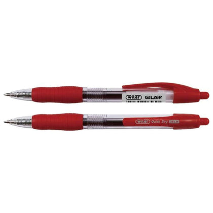 Penna Inchiostro Gel 0.7 (Tipo G2) Rosso Wiler X12