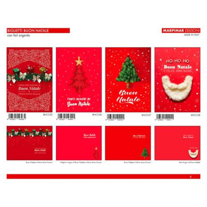 Biglietti Buon Natale Con Foil Abncc02 X12