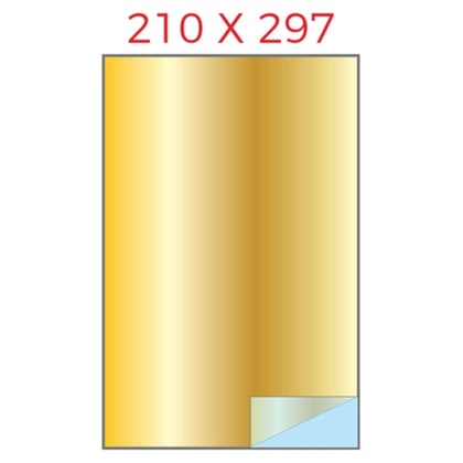 Cf.100Fg. A4 Etichette Adesive 210X297 Oro 500 X1