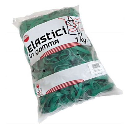 Bs. 1Kg Elastici Fettuccia Verde D.70 X1