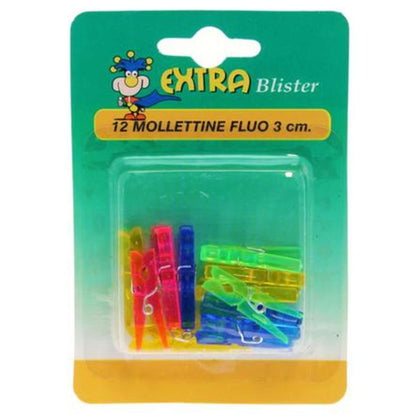 Bl.12 Mollettine Fluo 3Cm. X6