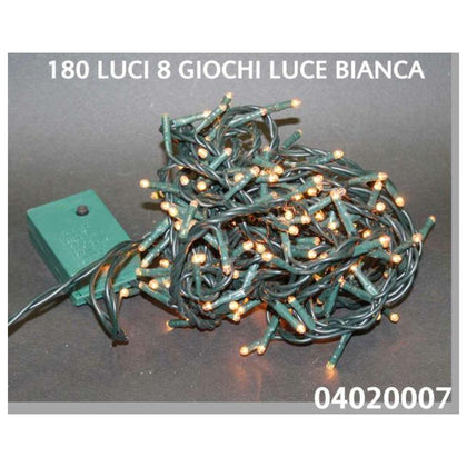 Serie 180 Luci 8 Giochi White F/Verde X1