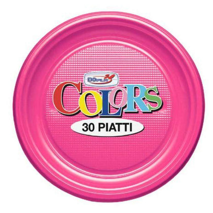 Cf.30 Piatti Fondi Fucsia X1