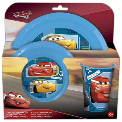 Set 3Pz Pappa Melamina Cars 33695 X1