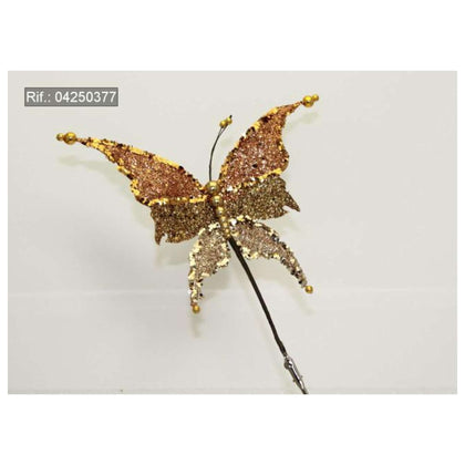 Farfalla Decorata H18Cm Brown/Copper X1