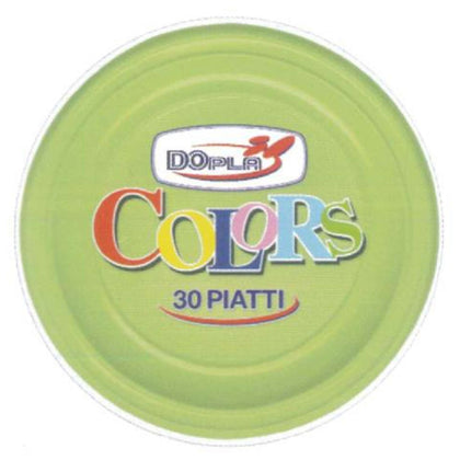 Cf.30 Piatti Fondi Verde Acido X1