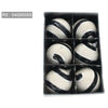 Bx 6 Sfere Spiralate Black/White X1