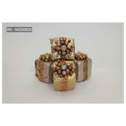 Bx-4 Pacchetti Regalo Champ/Gold H10Cm. X1