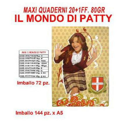 Maxi Quaderni 20+1Ff.80Gr.Rigatura 10Mm Il Mondo D X12