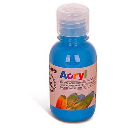 Fl.125Ml Colore Acrilico Cyan 501 Primo X1