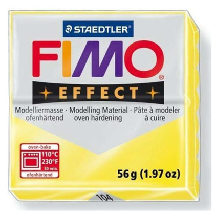 Panetto Fimo Soft Eff. 104 Giallo Tras. X1