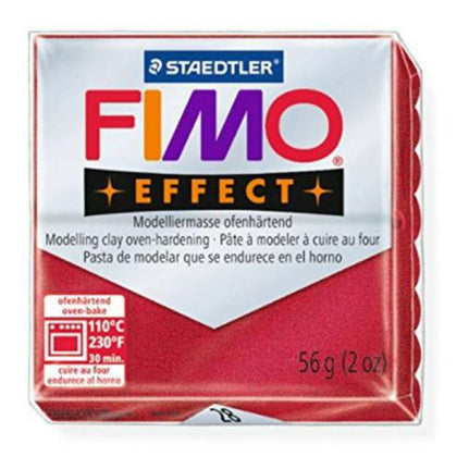 Panetto Fimo Soft Eff. 28 Rosso Metal. X1