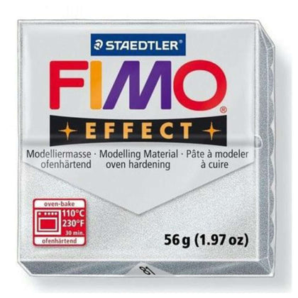 Panetto Fimo Soft Eff. 81 Argento Met. X1