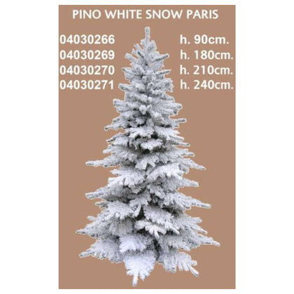 Albero Di Natale - Pino White Snow Paris - 90Cm - 244 Punte