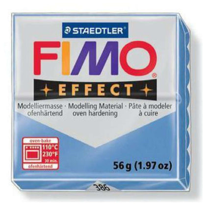 Panetto Fimo Soft Eff. 386 Blu Agata X1