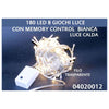 180 Led 8G White Calda Tras Memory Cont X1