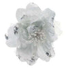 Peonia Con Clip 15X5Cm Bianco X1