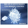 300 Led White Trasparent Memory Control X1