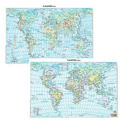 Cartina Geografica F/P Planisfero X20