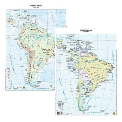 Cartina Geografica F/P America Sud + X20