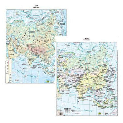 Cartina Geografica F/P Asia X20