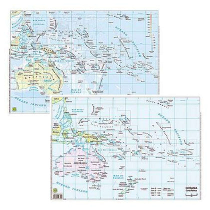 Cartina Geografica F/P Oceania X20