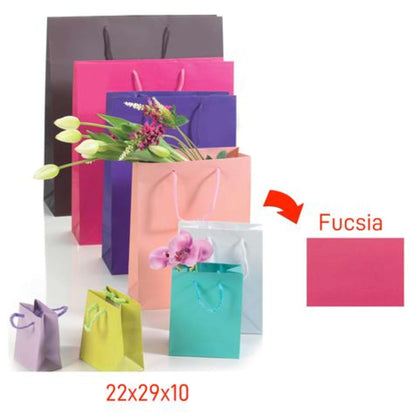 Shopper 157Gr 22X29+10 Fucsia X12