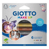 Cf.6 Matite Make Up Giotto 4741 Colori Metallici X1