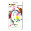 Candele Numero 0 Arcobaleno 9381 X12