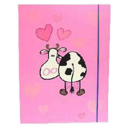 Cartella Con Elastico 25X35Cm Mumu Cow X6