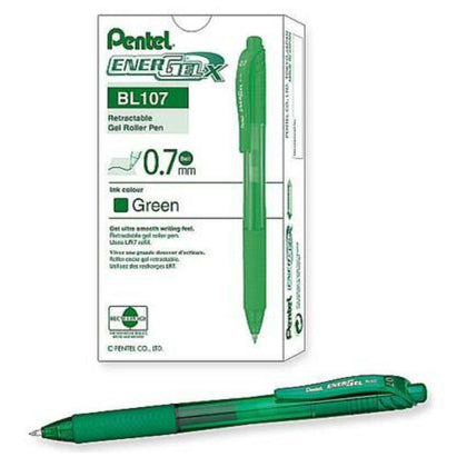 Penna Energel Klick 0.7 Bl107 Verde X12