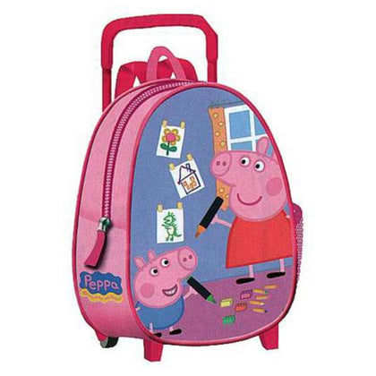 Zaino Trolley Peppa Pig Pink 29Cm X1