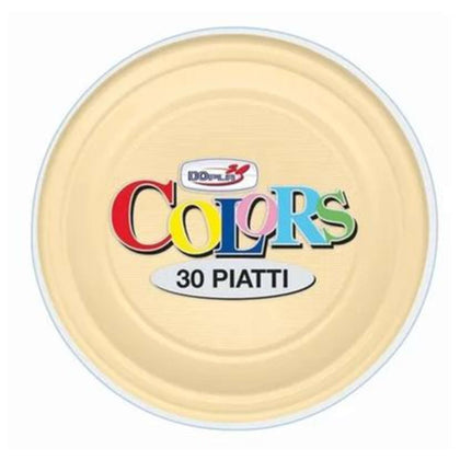 Cf.30 Piatti Piani Crema X1