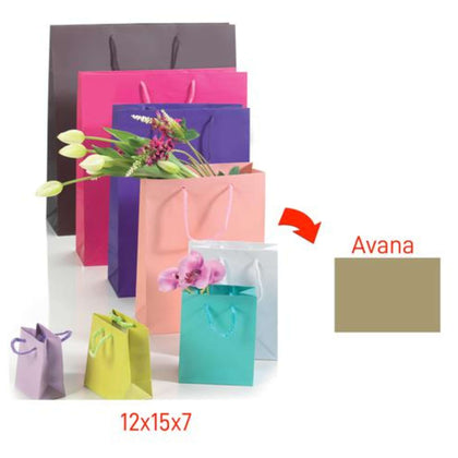 Shopper 157Gr 12X15+7 Avana X12