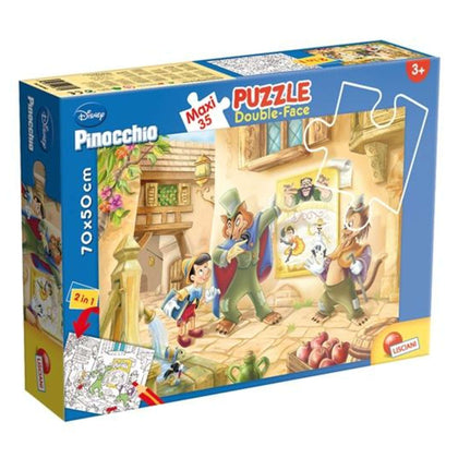 Pinocchio - Puzzle Double-Face Supermaxi 35 Pz