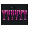 Cf.6 Calice Champagne Colore Fuxia X1