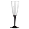 Cf.6 Calice Champagne Colore Nero X1