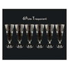 Cf.6 Calice Champagne Base Trasparent X1